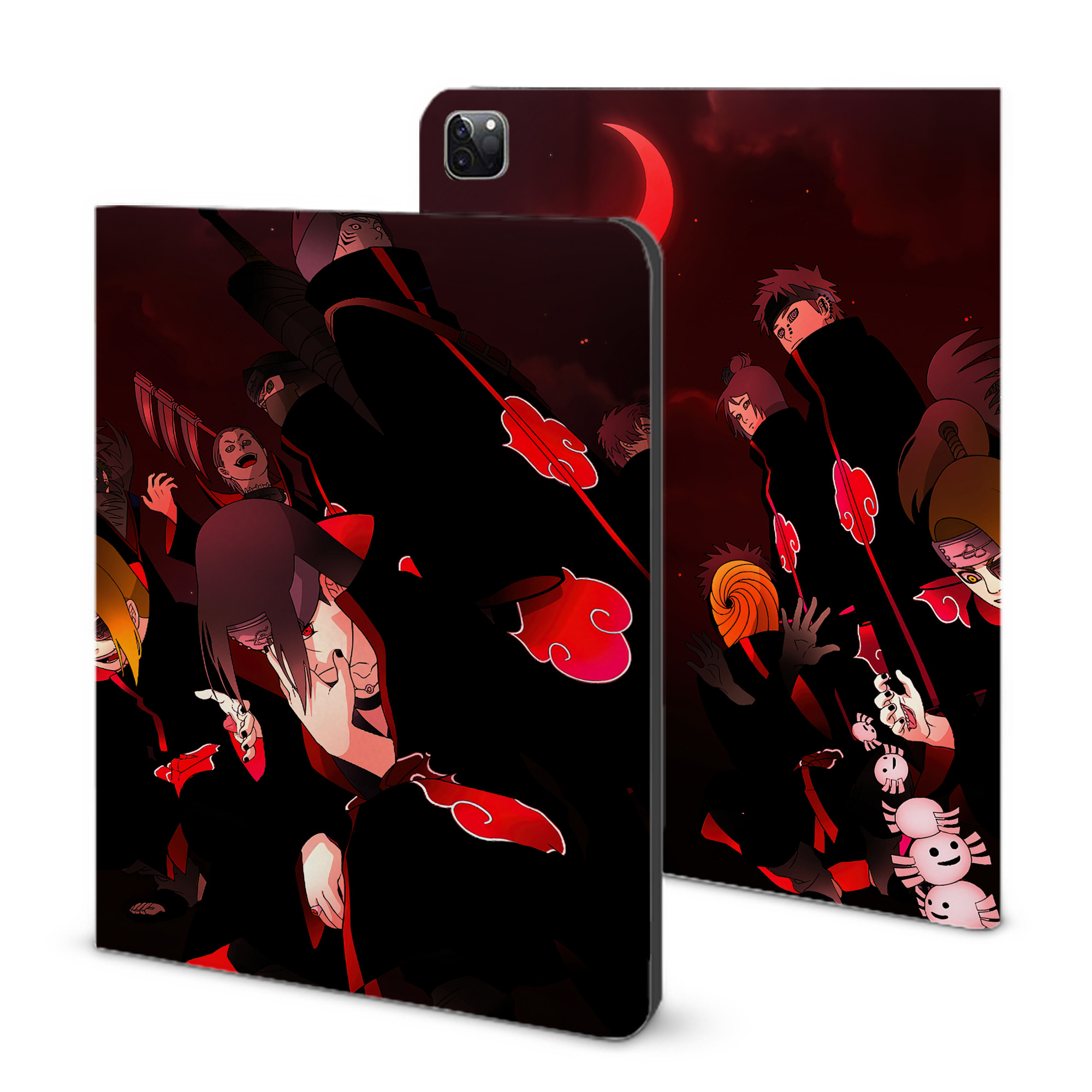 （画像用） NARUTO -ナルト- NARUTO -ナルト- 疾風伝 IPad ケース ブック型 PUレザー TPU 耐衝撃 軽量 薄型 ペン収納なし 全面保護 IPad 各モデル対応